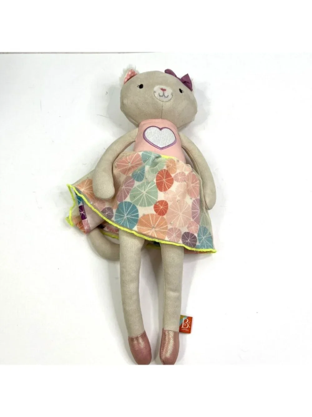 B SOFTIES TOYS Pink CALI CAT Tippy Toes Ballerina Dancer 15